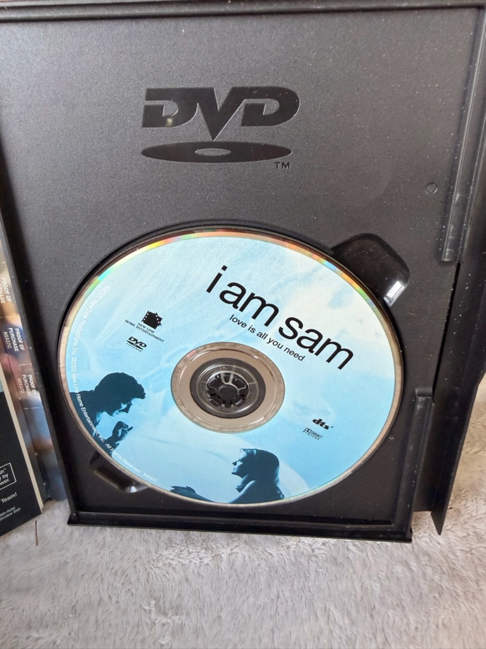 I Am Sam (Blue) DVD snapcase closure